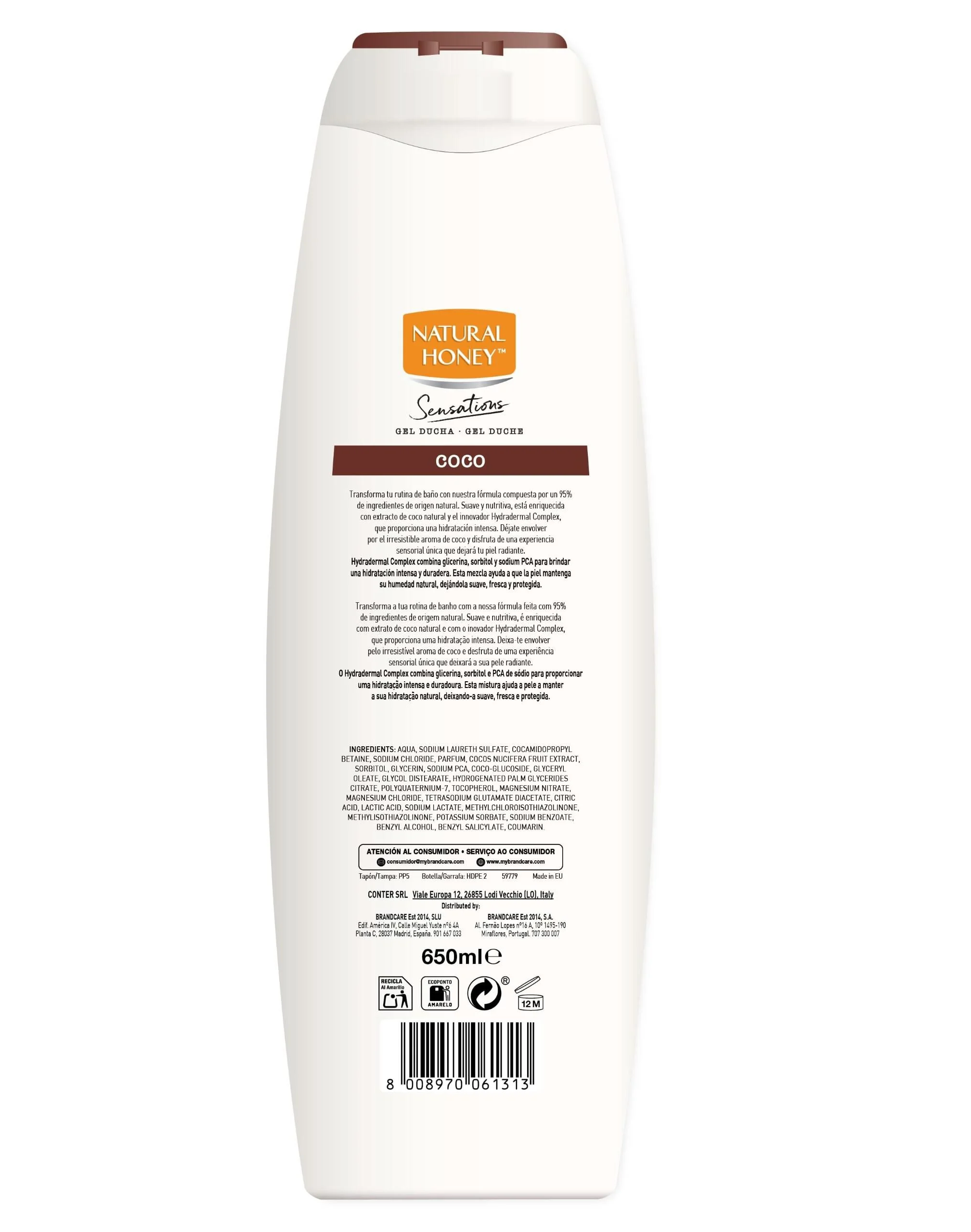 Sensations Gel de Ducha Coco · detalle 1
