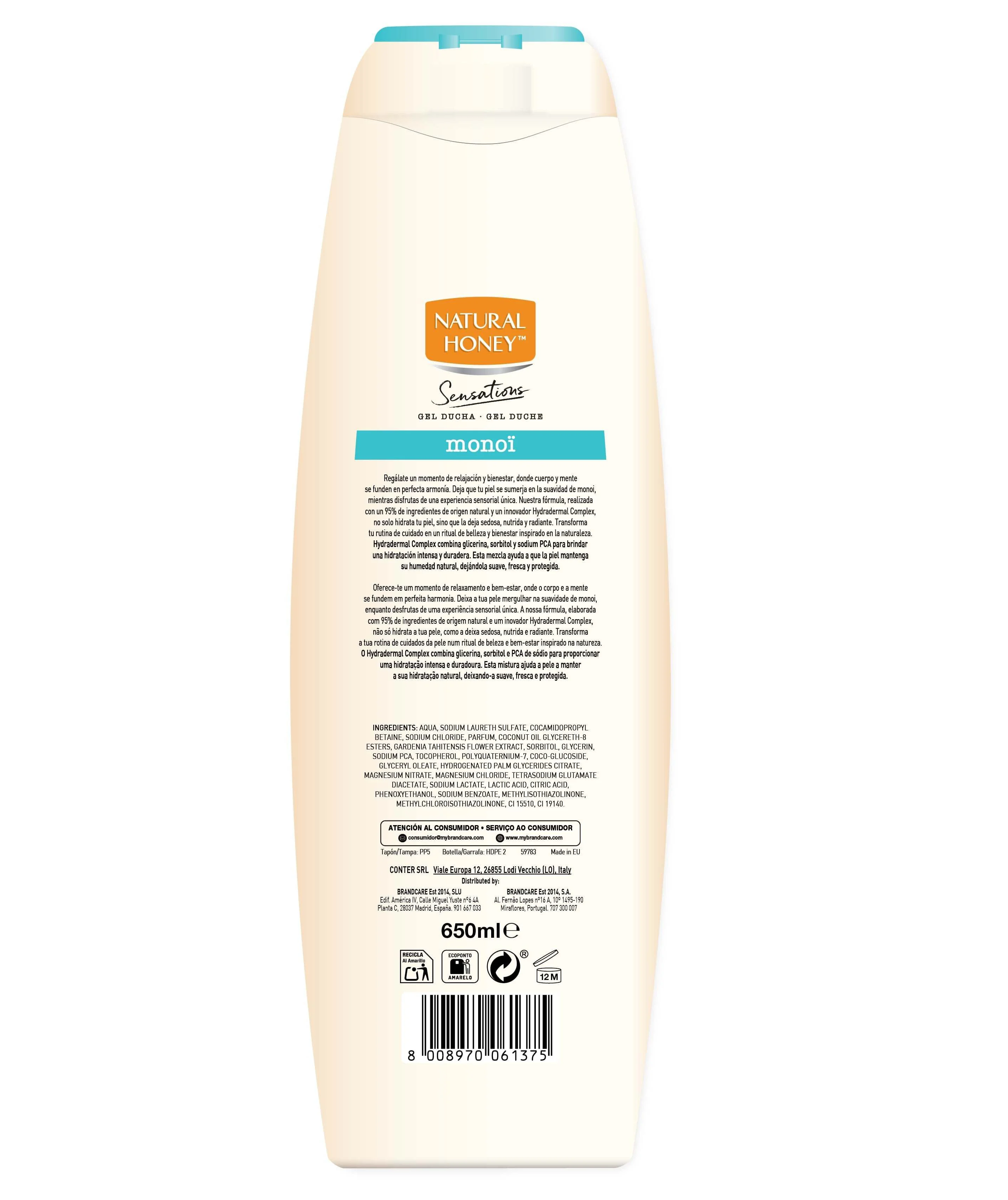 Sensations Gel de Ducha Monoï · detalle 1