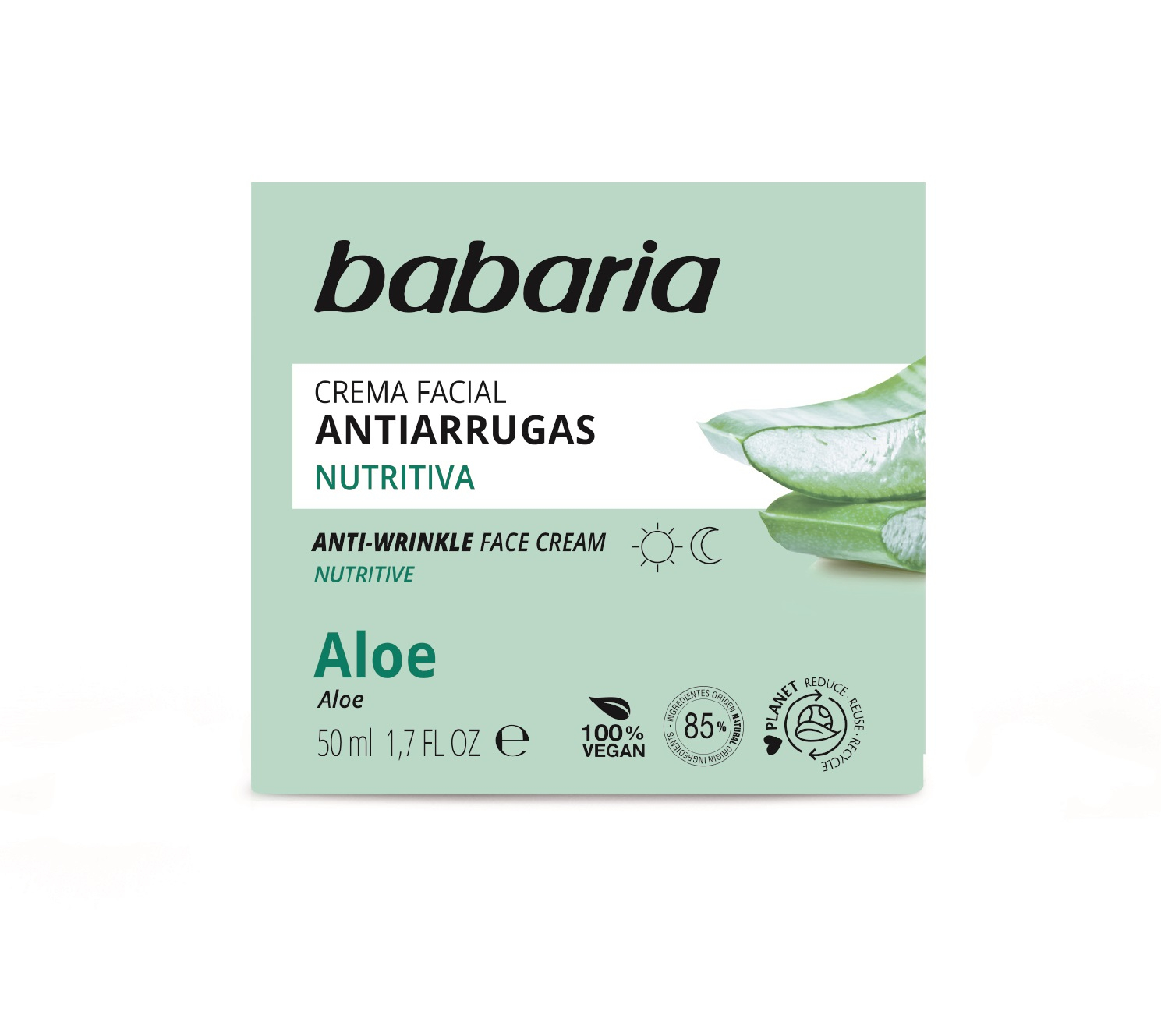 Babaria Aloe Vera Crema Facial Antiarrugas