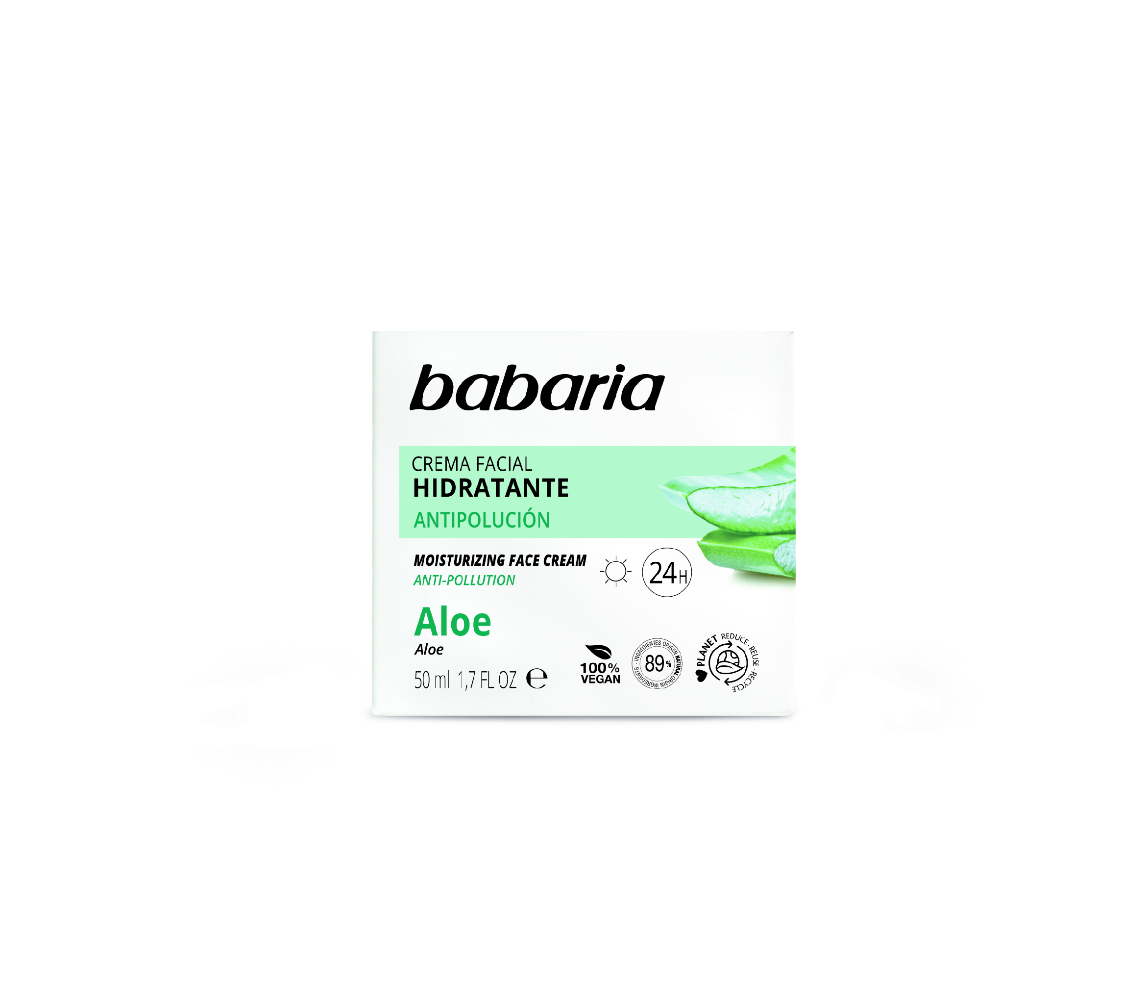 Babaria Aloe Vera Crema Facial Hidratante 24h