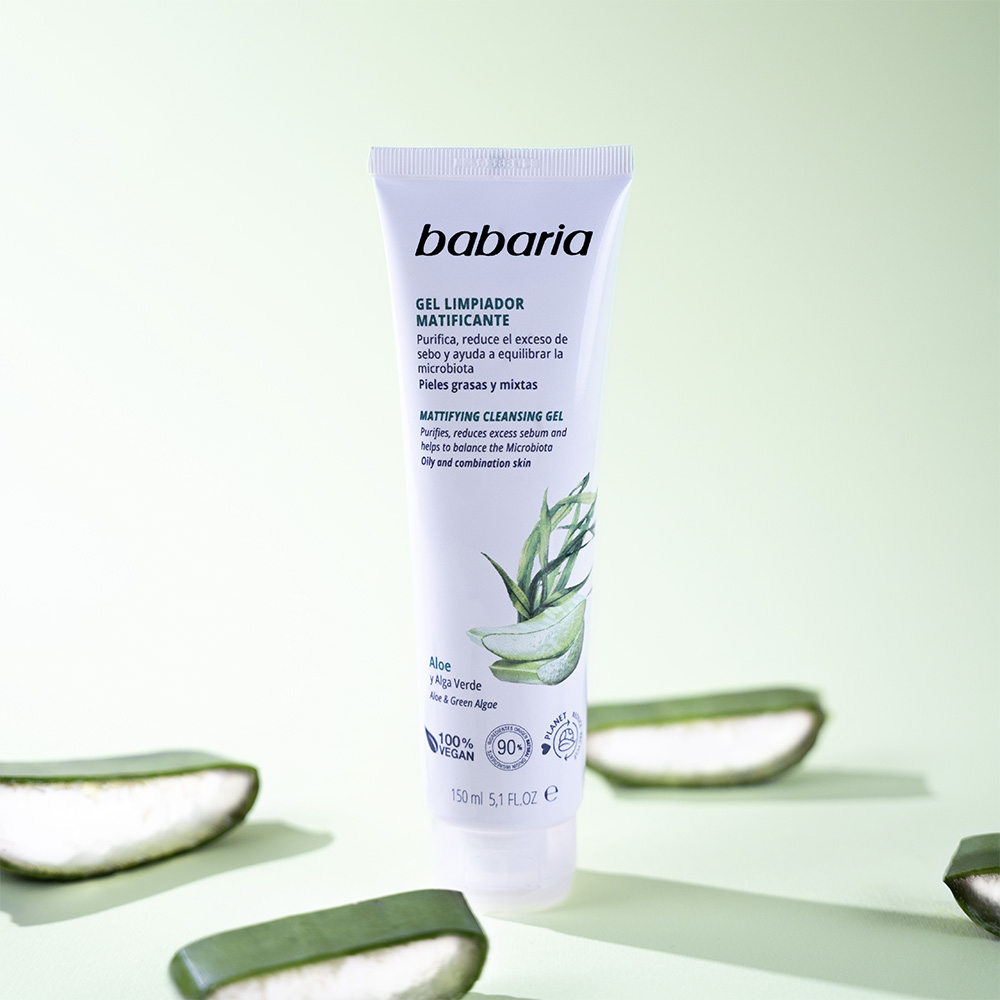 Gel Limpiador Matificante Aloe y Alga Verde · detalle 4