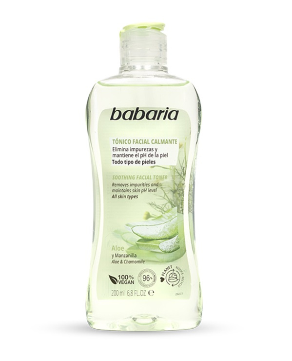 Babaria Tónico Facial Calmante Aloe y Manzanilla