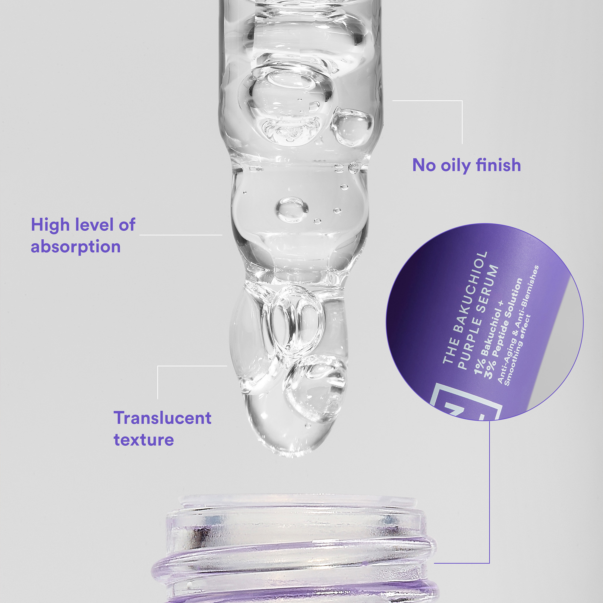 The Bakuchiol Peptide Purple Serum · detalle 3