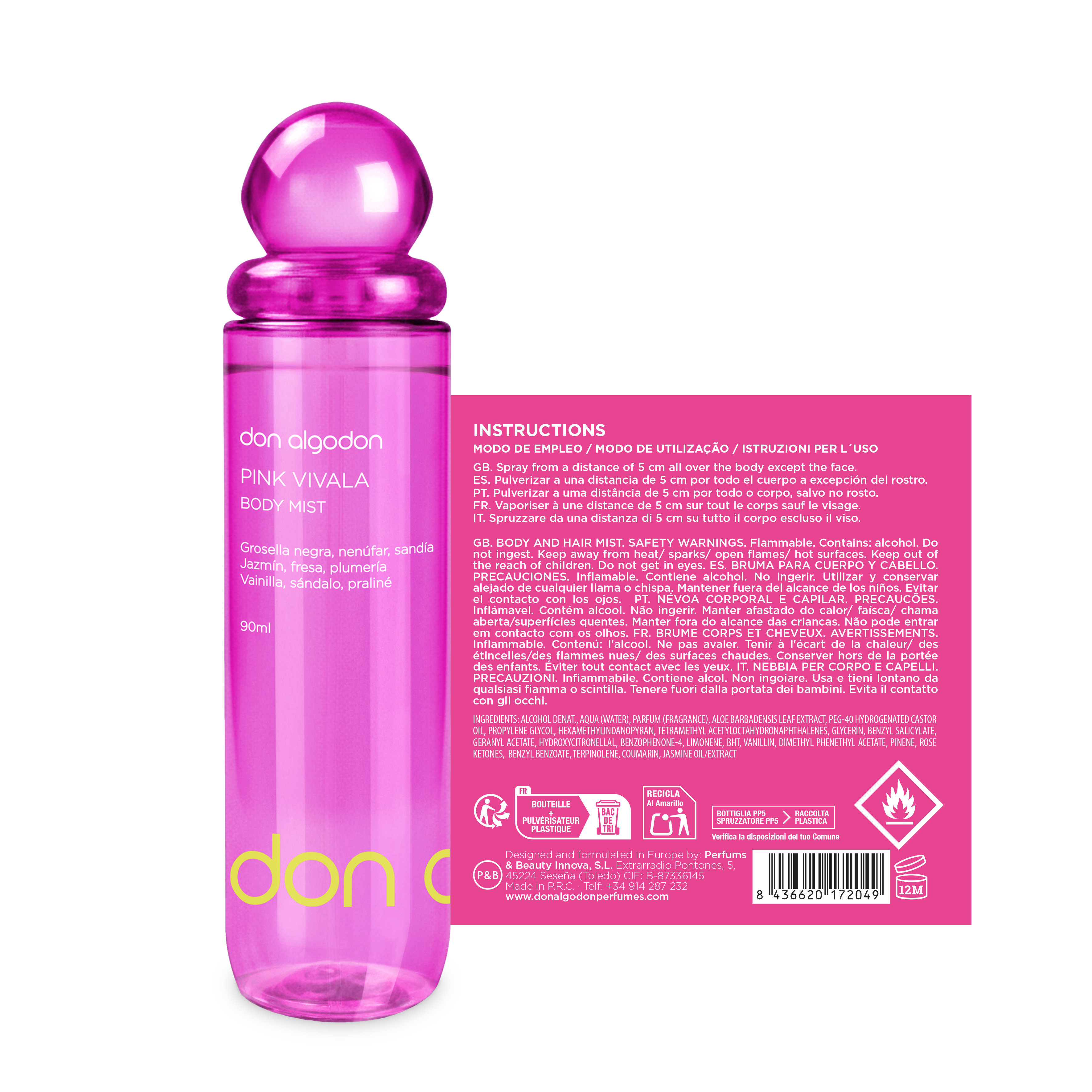 Body Mist Pink Vivala
