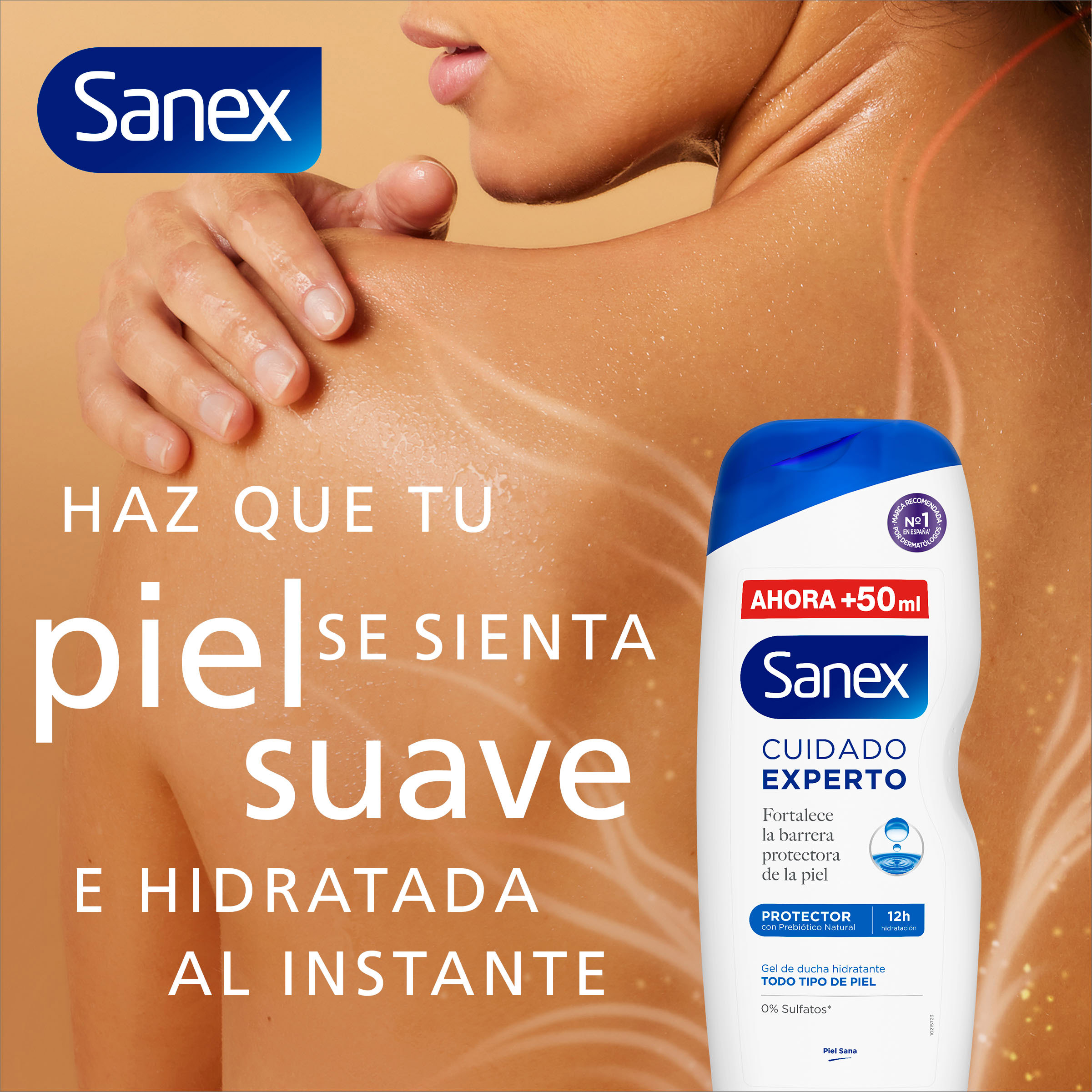 Gel de ducha o baño hidratante Cuidado Experto Protector · detalle 1