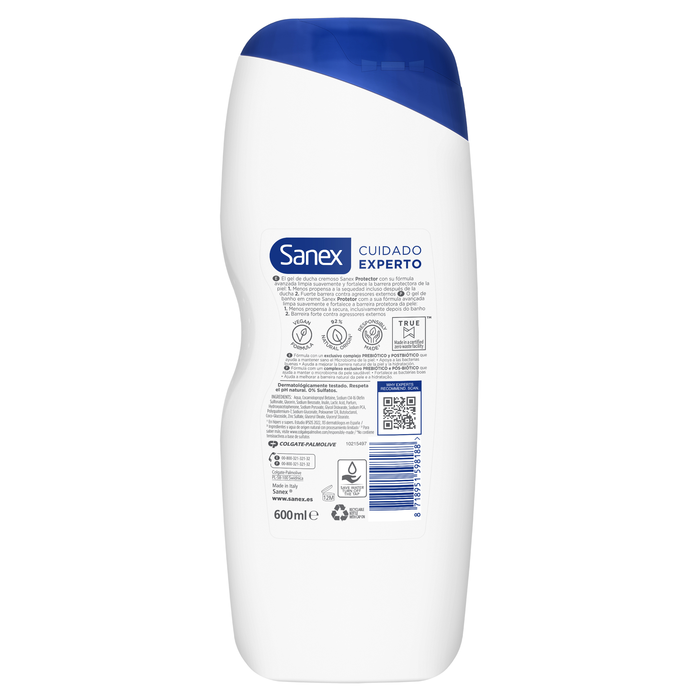 Gel de ducha o baño hidratante Cuidado Experto Protector · detalle 5