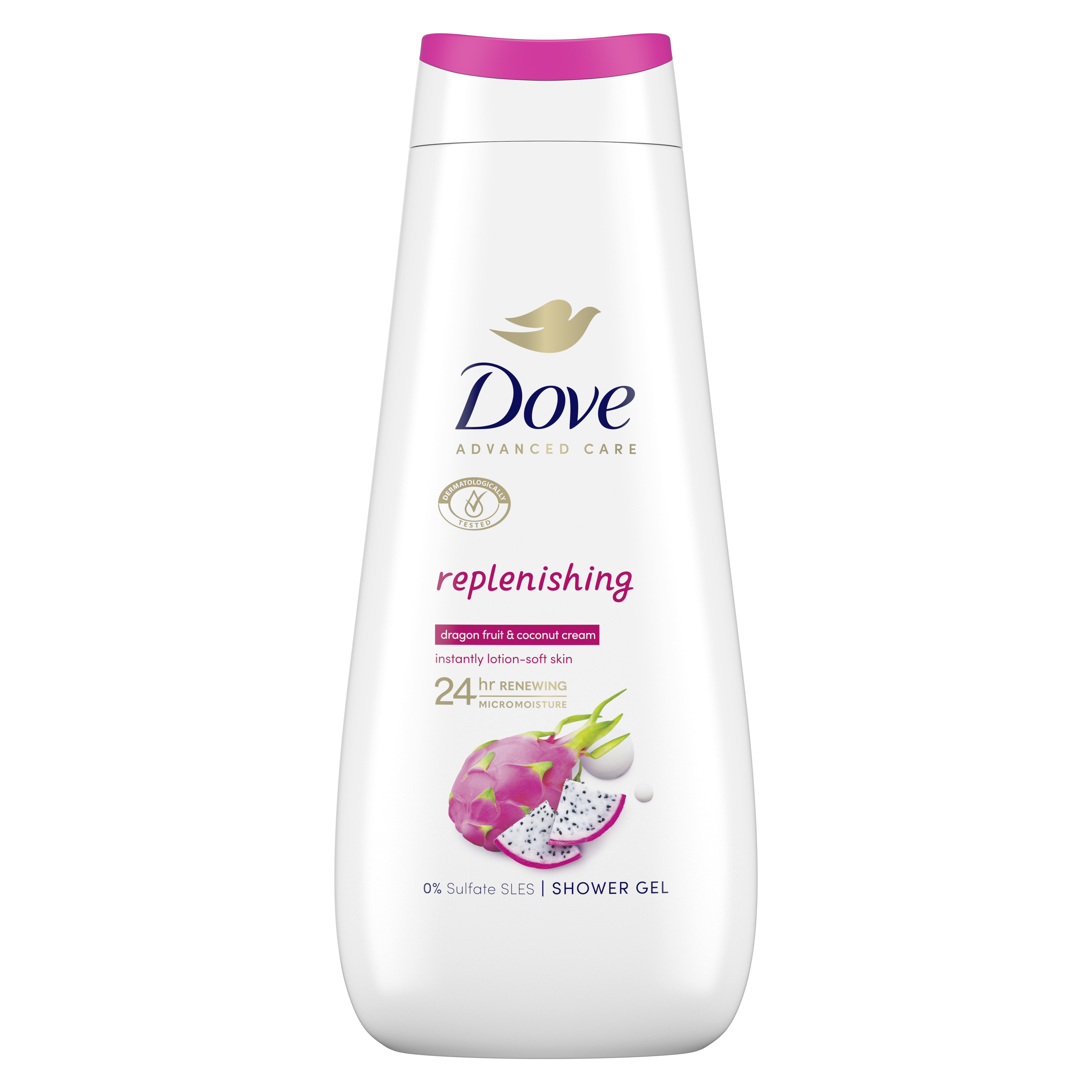 Dove Advanced Care Gel de Ducha Nutritivo Fruta del Dragón y Coco