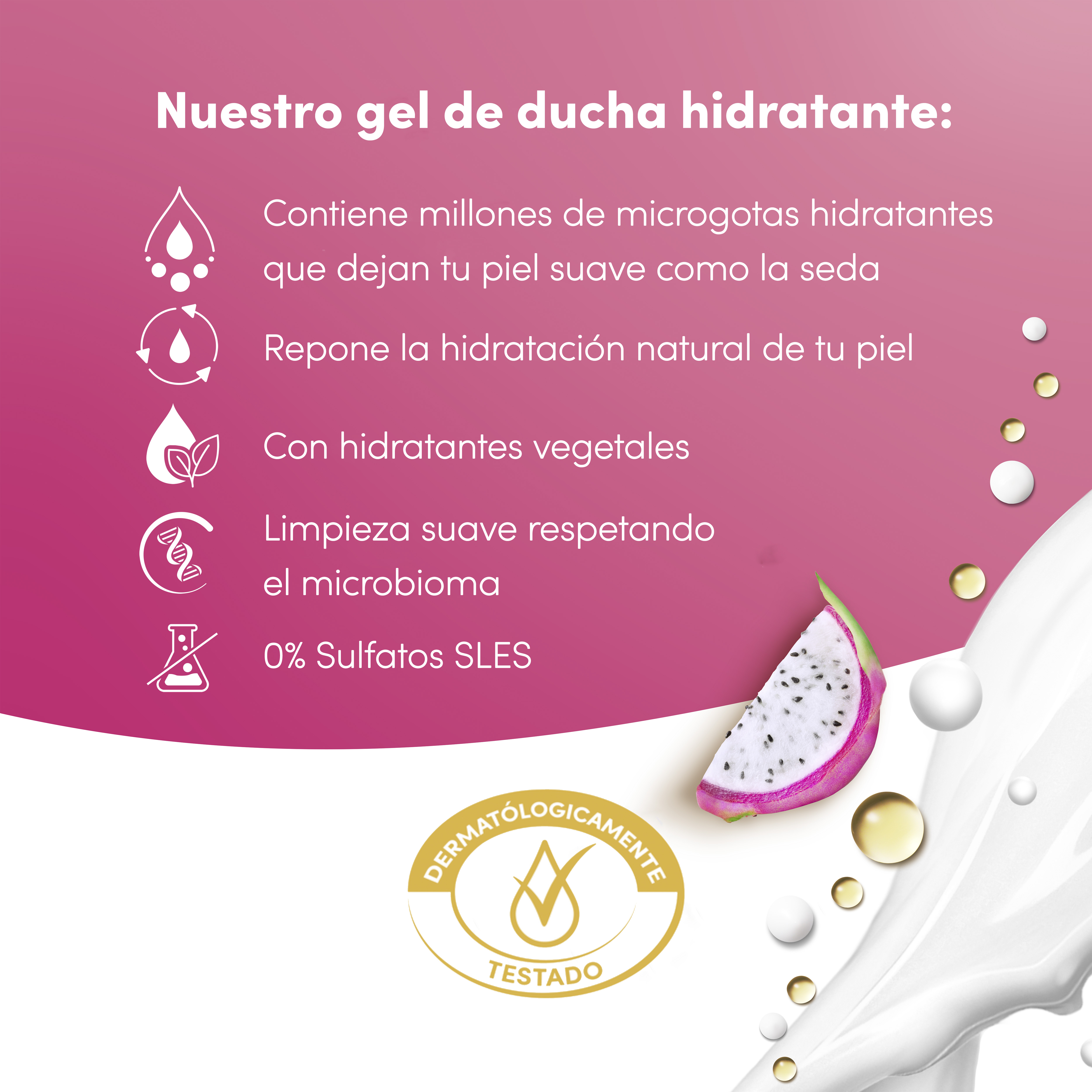 Advanced Care Gel de Ducha Nutritivo Fruta del Dragón y Coco · detalle 5
