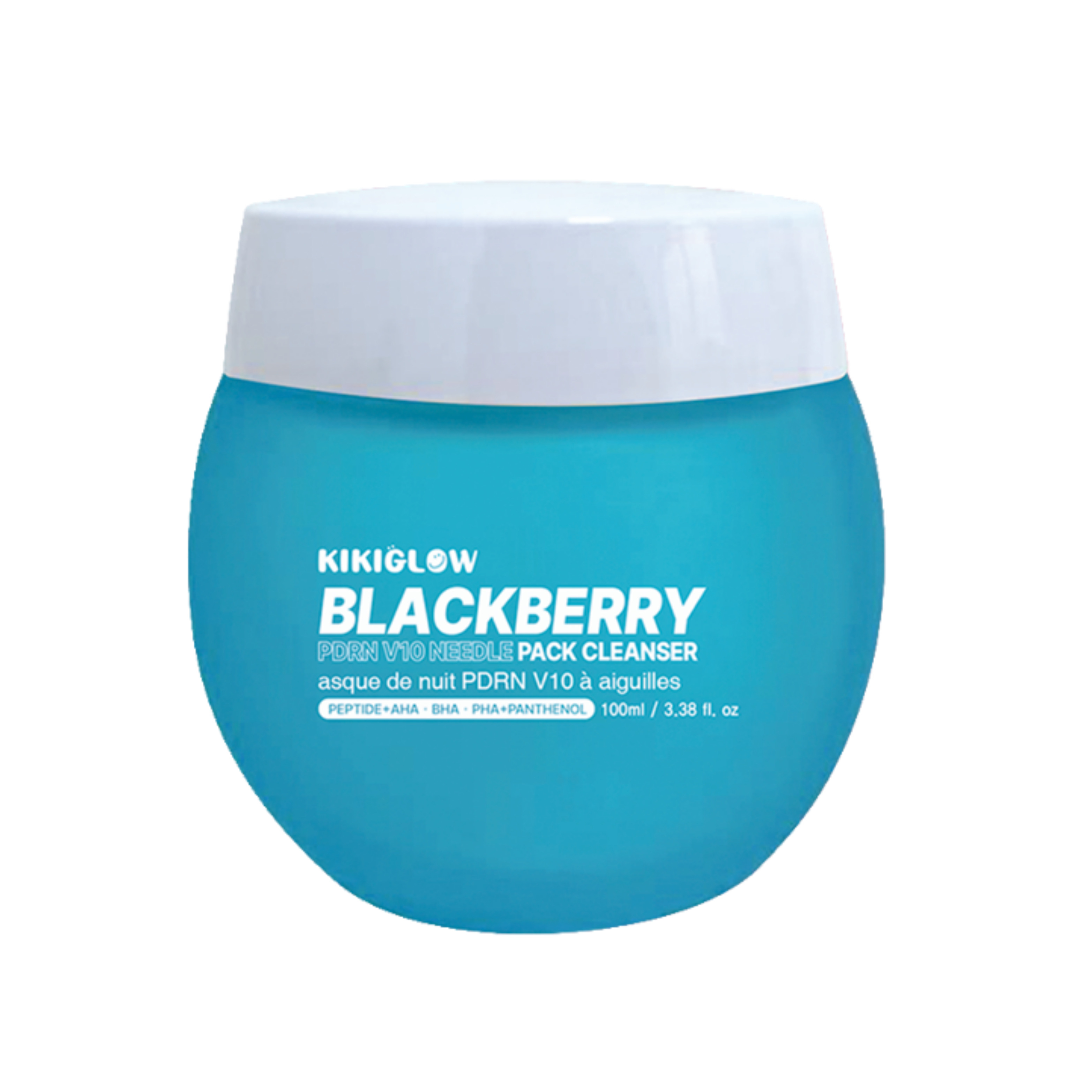 フェイスジェル・ゲル taro Kikiglow Blackberry PDRN V10 Needle Shot Mascarilla Limpiadora
