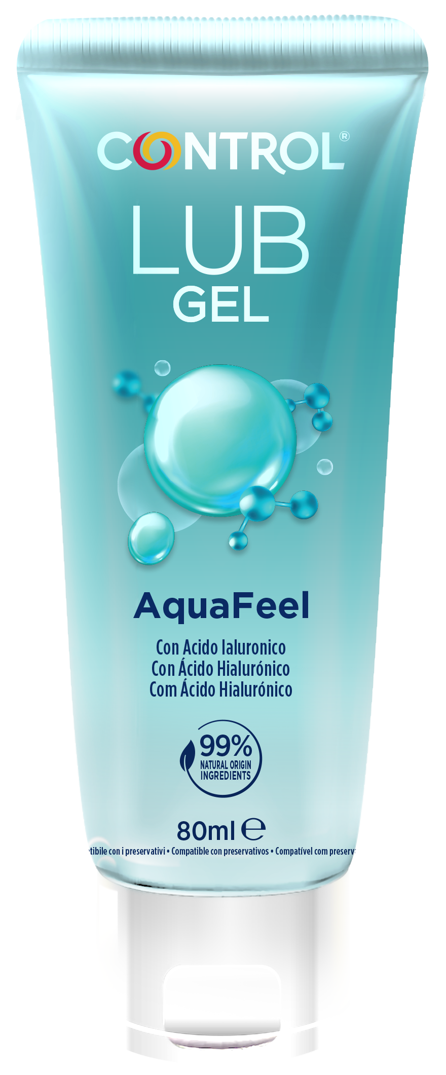 lubricant massage gel Gel lubricante hidratante con ácido hialurónico Happy Sex 100 ml main image 1