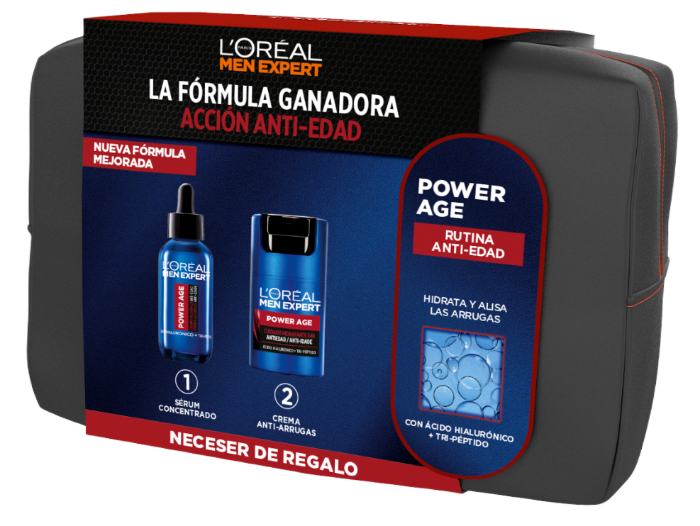 L'Oréal París Men Expert Neceser Power Age Rutina en 2 pasos
