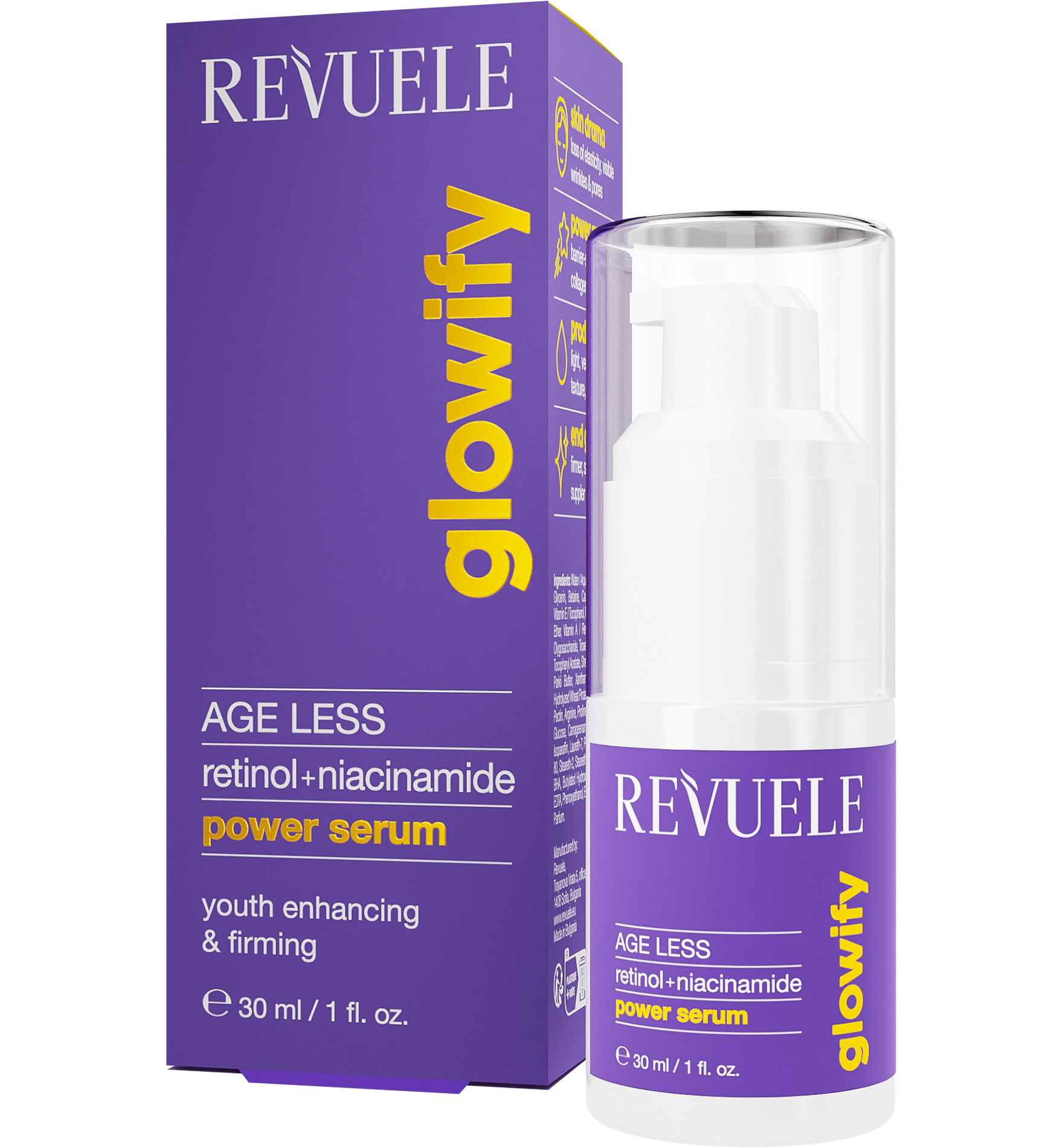 Glowify Age Less Power Serum Retinol + Niacinamida · detalle 1